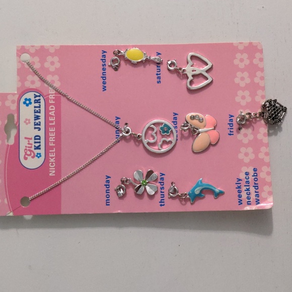 Girl Kid Jewelry Nickel Free Lead Free Weekly Necklace Wardrobe - Picture 1 of 5